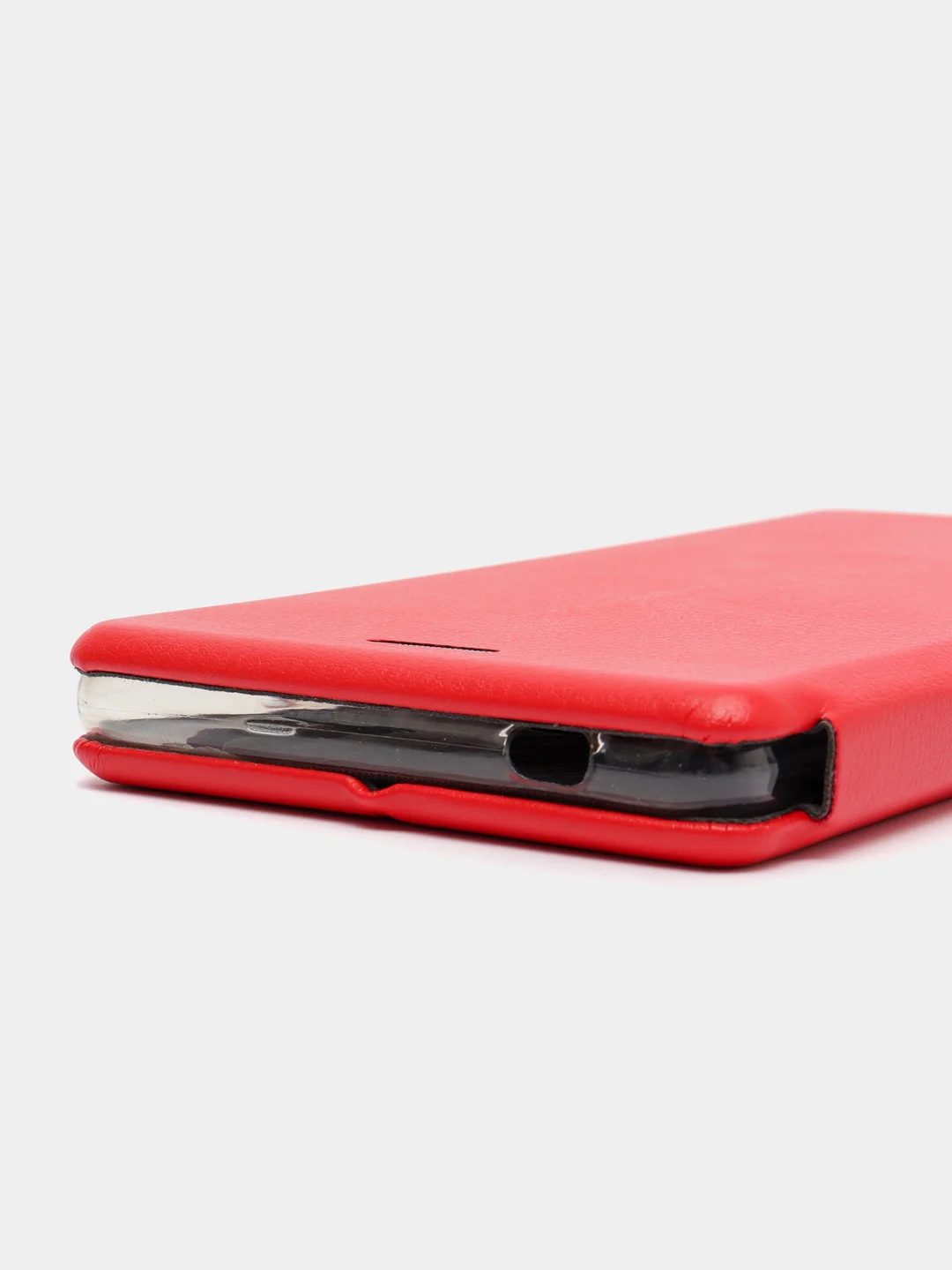 Красный чехол-книжка на Xiaomi Mi 8, Mi 8 lite, Mi 8 SE, из экокожи, с карманом для карт