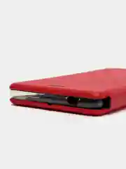 Красный чехол книжка из эко кожи с карманом на Samsung A5, A6, A8 Plus 2018, A10S, A107 2019