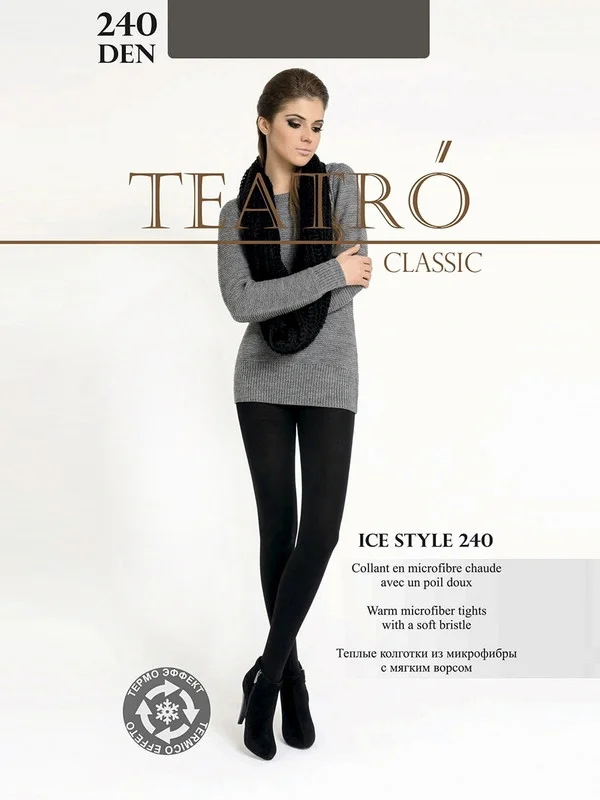 Угольный колготки женские Teatro "Ice Style", 240 ден