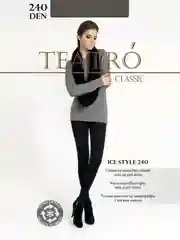Угольный колготки женские Teatro "Ice Style", 240 ден