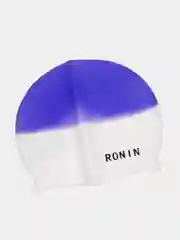 Синий шапочка для плавания Ronin детская силиконовая, градиентные расцветки