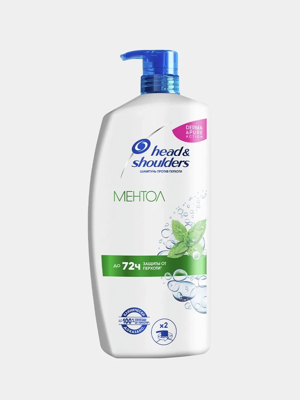 Освежающий шампунь против перхоти Head&Shoulders "Ментол", 900 мл