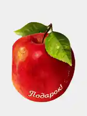 Мини-открытка "Яблоко", 8 х 10 см