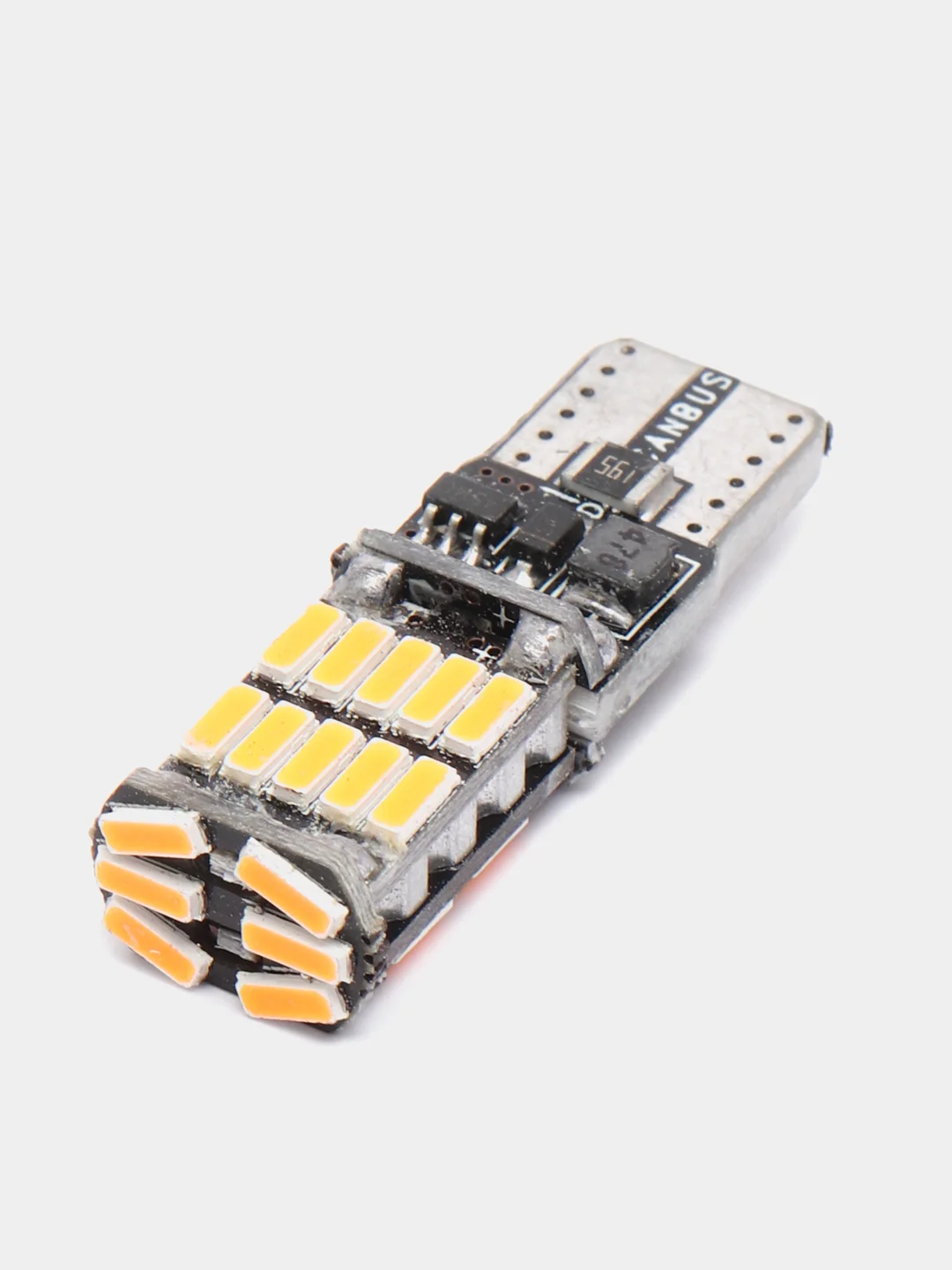 Оранжевый габаритные светодиодные лампы T10 W5W 26SMD и T15 W16W на огни на габаритки и задний ход