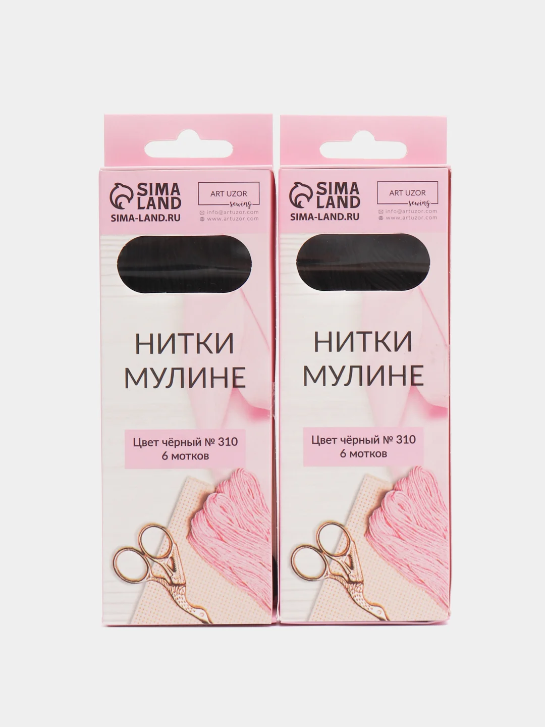 Фуксия нитки мулине 8+-1м, много видов, наборы от 1 до 12 шт (мега)