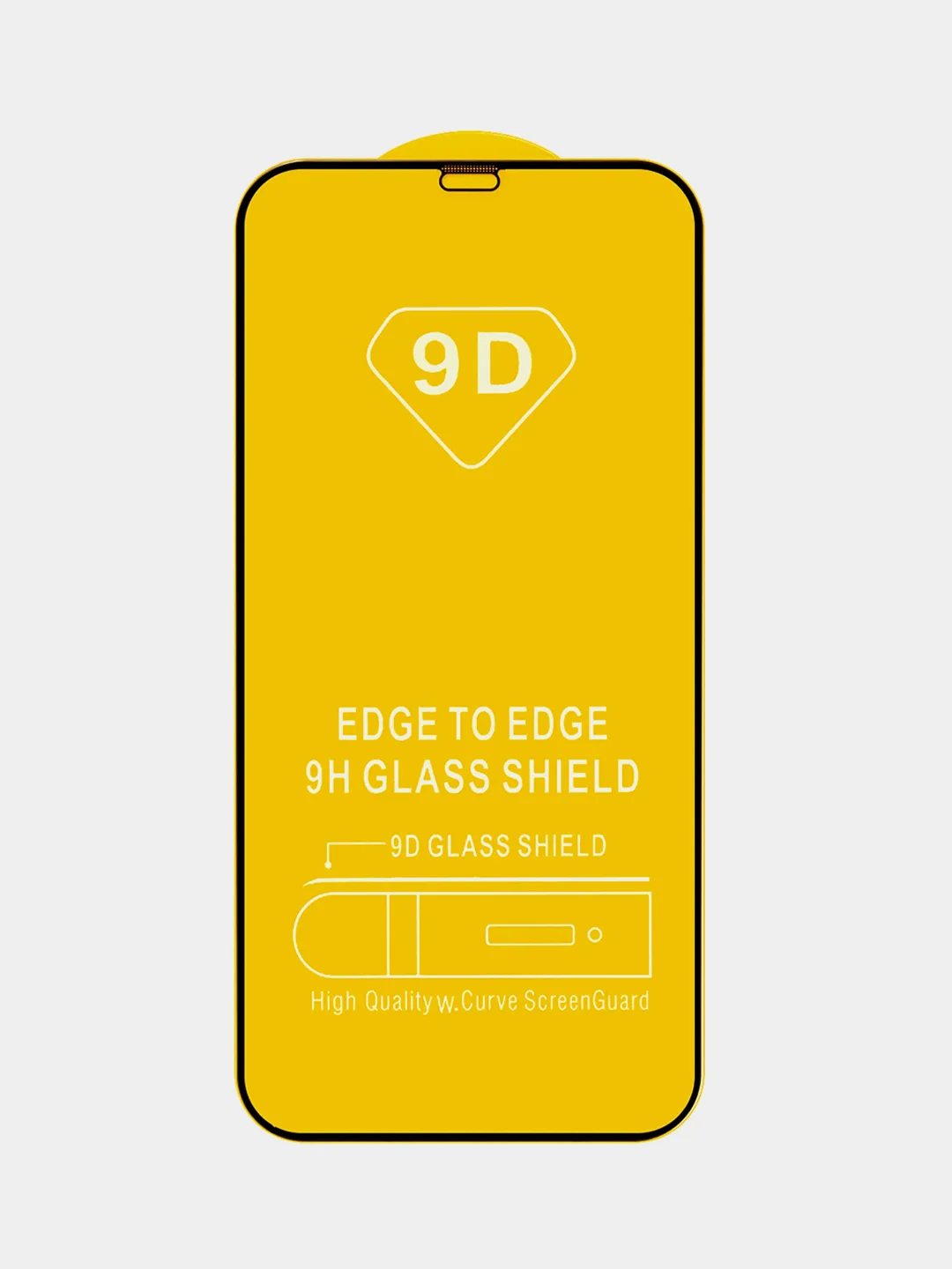 Защитное стекло 9D для iPhone 12 Pro Max. Полное покрытие