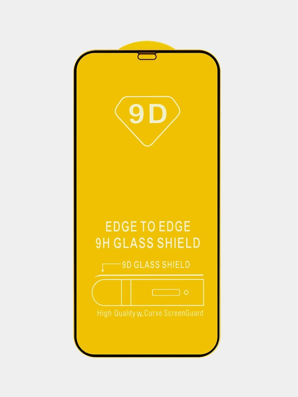 Защитное стекло 9D для iPhone 12 Pro Max. Полное покрытие