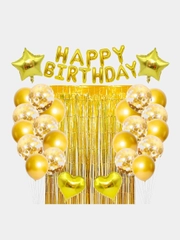 Набор Воздушных шаров для фотозоны, украшения праздника "Happy birthday"