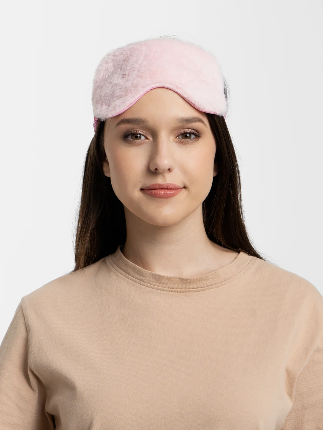 Розовый маска для сна, 19 х 9,5 см