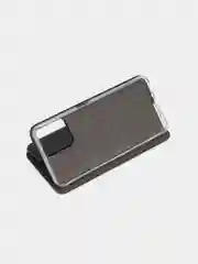 Черный чехол-книжка с визитницей для Realme C30, Narzo 50i защита телефона с отделом для карточки