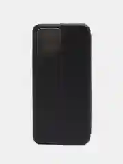 Черный чехол-книжка с визитницей для Realme C30, Narzo 50i защита телефона с отделом для карточки