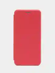 Красный чехол-книжка с визитницей для Realme C30, Narzo 50i защита телефона с отделом для карточки