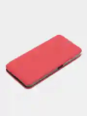 Красный чехол-книжка с визитницей для Realme C30, Narzo 50i защита телефона с отделом для карточки