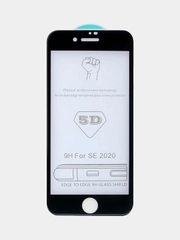 Защитное стекло 9D для iPhone SE 2020, полное покрытие