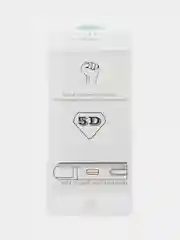 Белый защитное стекло 9D для iPhone SE 2020, полное покрытие