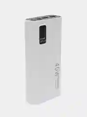 Бежевый power bank 40w, быстрая зарядка, 20000 мАч, type-С