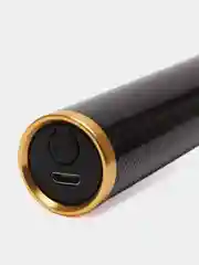 Черный триммер для стрижки волос и бороды, с USB, 4 насадки