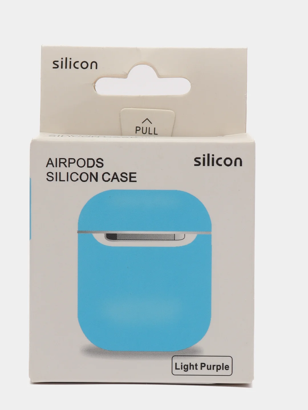 Голубой чехол для AirPods 1/AirPods 2 силиконовый