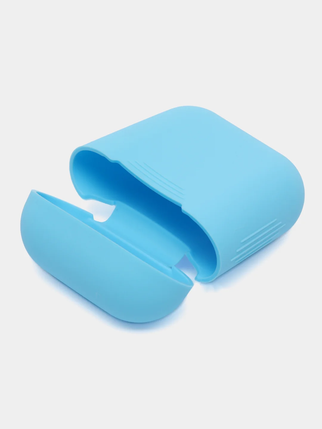Голубой чехол для AirPods 1/AirPods 2 силиконовый