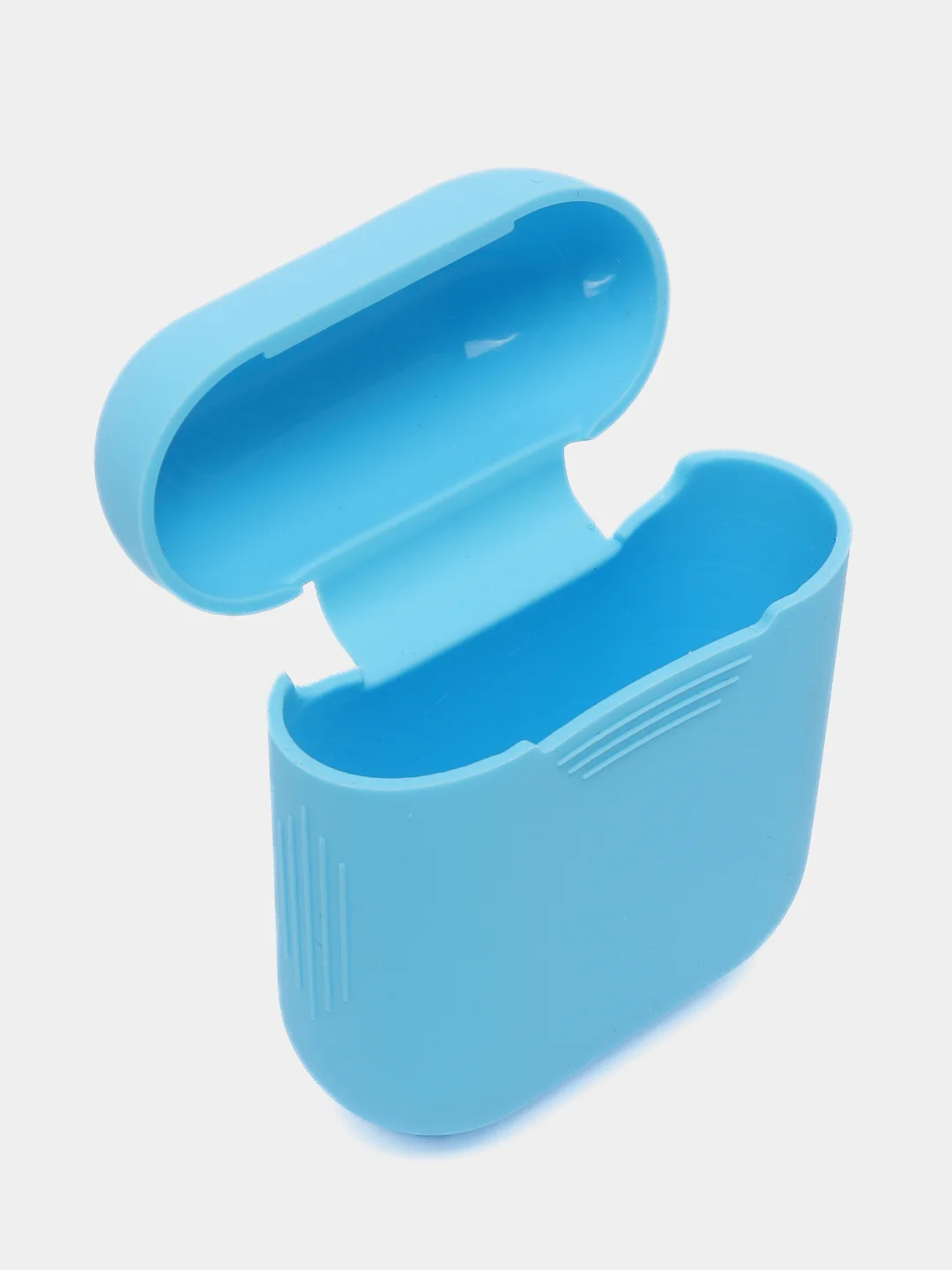 Голубой чехол для AirPods 1/AirPods 2 силиконовый