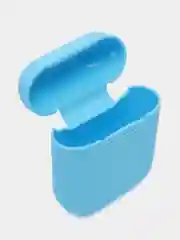 Голубой чехол для AirPods 1/AirPods 2 силиконовый
