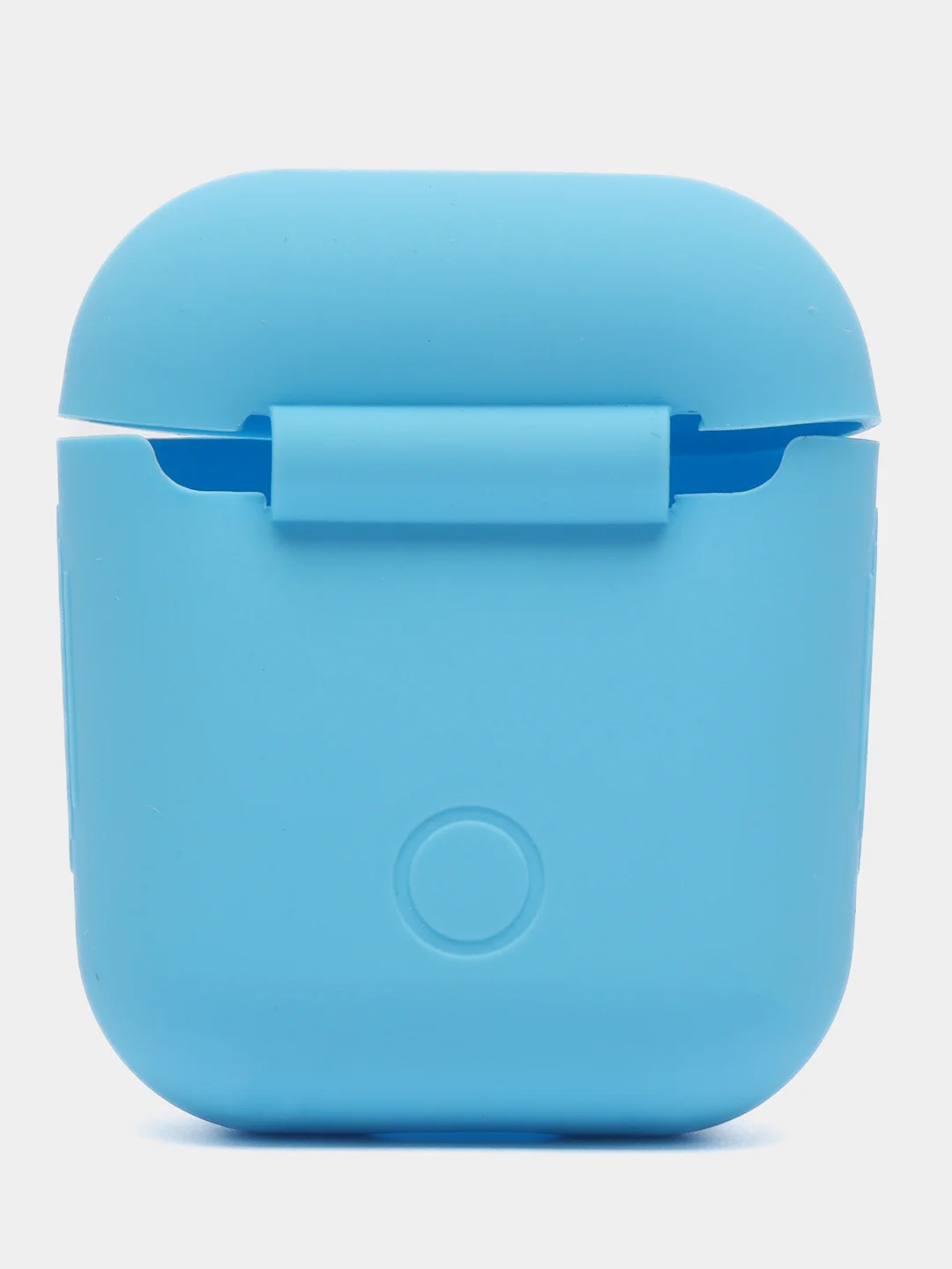 Голубой чехол для AirPods 1/AirPods 2 силиконовый