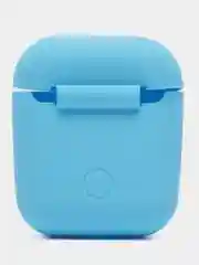 Голубой чехол для AirPods 1/AirPods 2 силиконовый