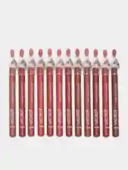Карандаш-помада для губ Violet Waterproof Lipstick, с точилкой, набор, 12 цветов