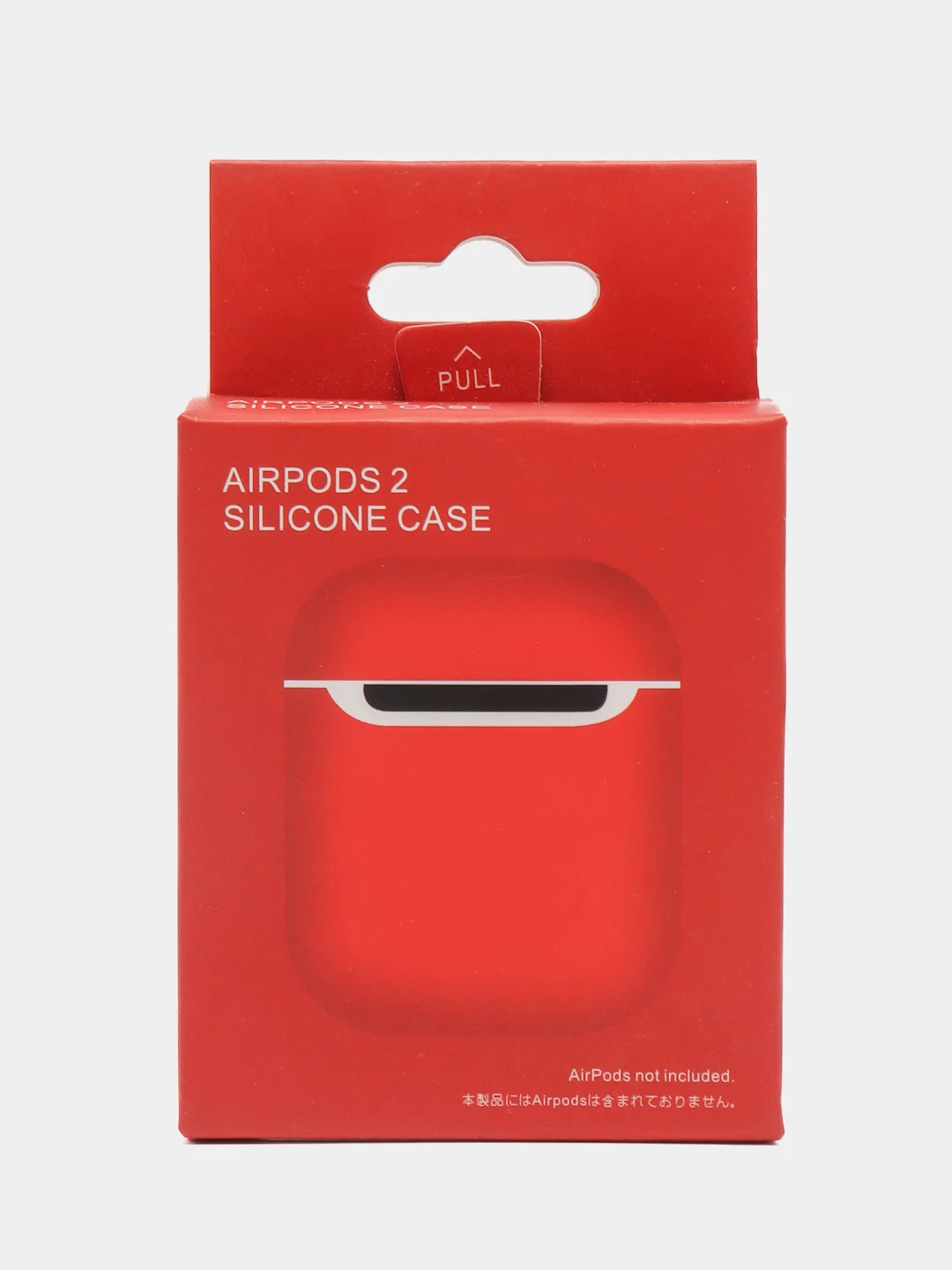 Красный чехол для AirPods 1/AirPods 2 силиконовый
