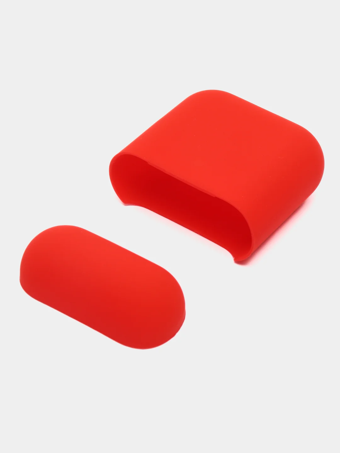 Красный чехол для AirPods 1/AirPods 2 силиконовый