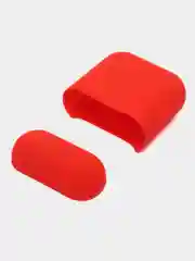 Красный чехол для AirPods 1/AirPods 2 силиконовый