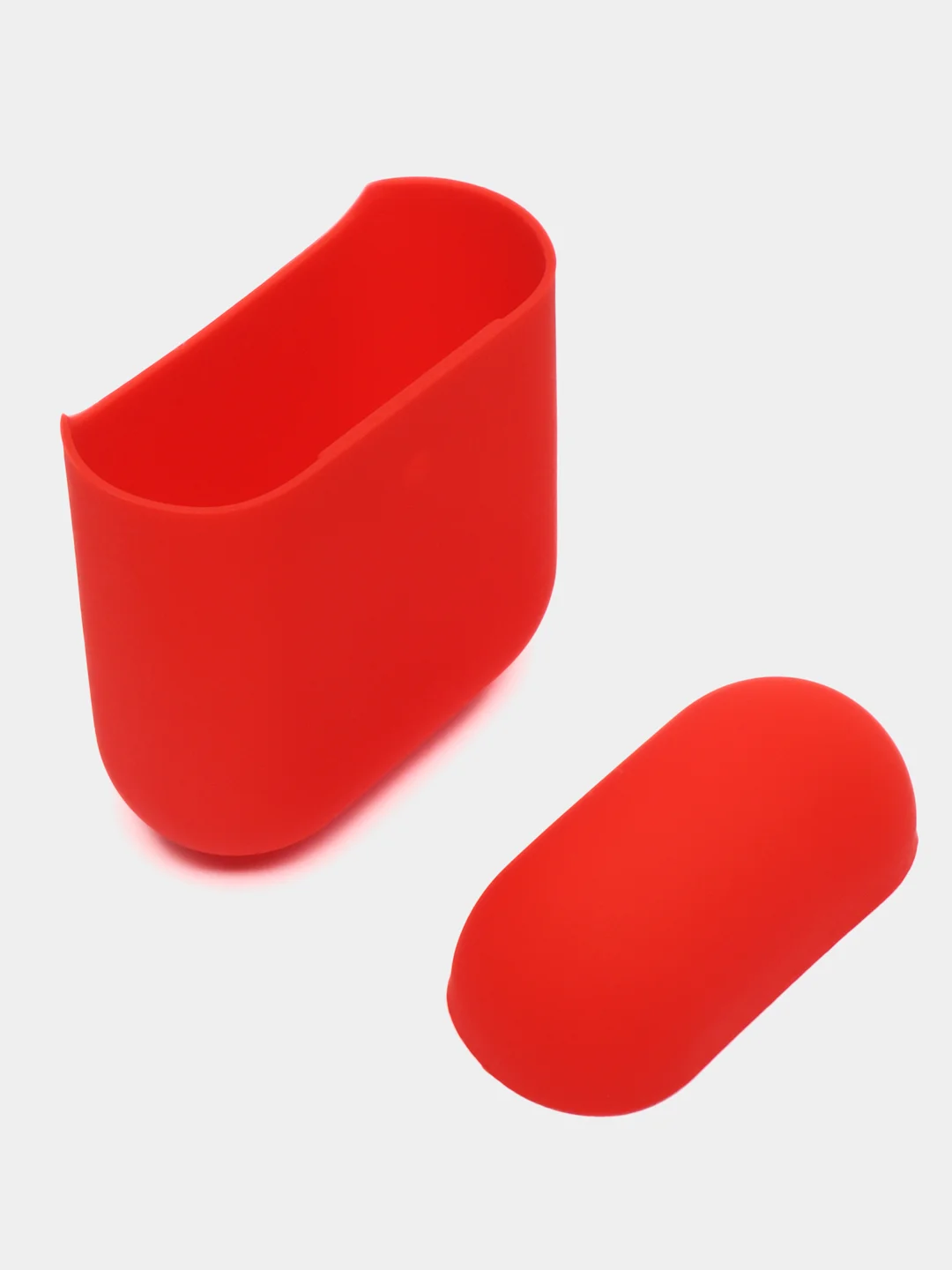 Красный чехол для AirPods 1/AirPods 2 силиконовый