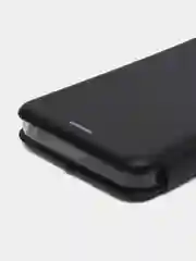 Черный чехол-книжка с визитницей для Realme C30, Narzo 50i защита телефона с отделом для карточки
