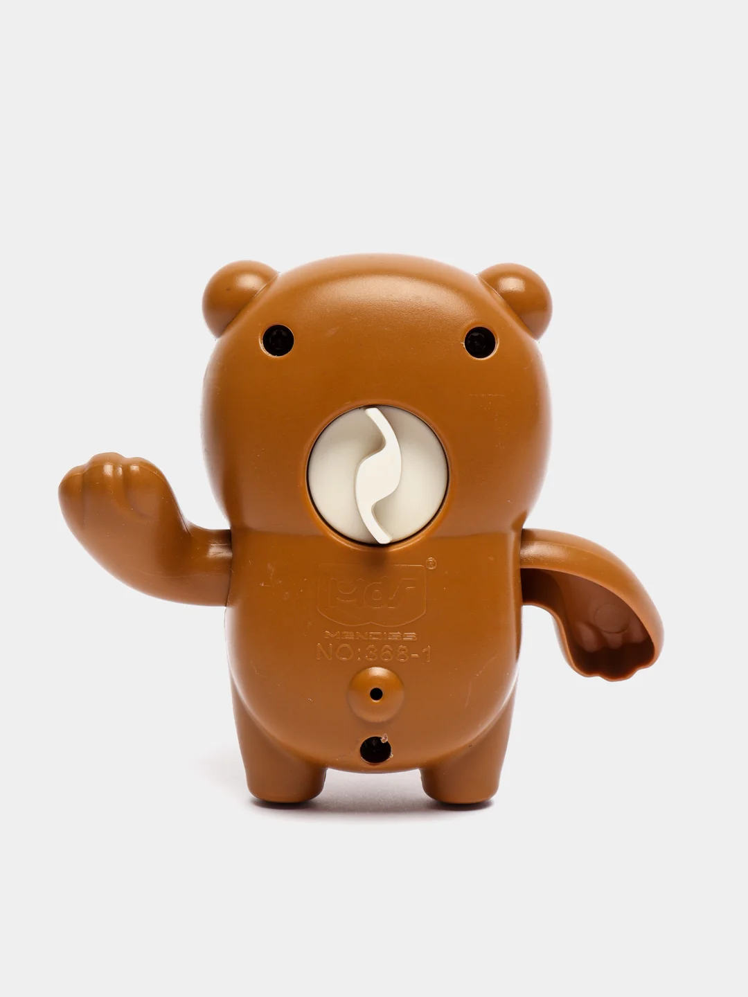 Коричневый игрушка для ванны Мишка №368-1B, заводная, 10,5*8,3*5