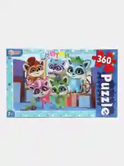 Бирюзовый пазлы классические в коробке. Пазл 360 деталей. Умные игры