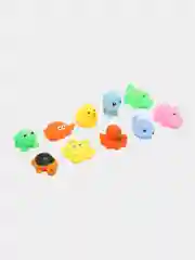 Набор из 10 игрушек зверюшек, для ванной, тактильные игрушки