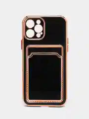 Белый чехол на айфон 11, для iPhone 13, 12 Mini 7/8 Plus/XR/XS/15 Pro Max, с карманом для карт