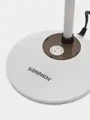 Настольная лампа светильник SONNEN OU-607, на подставке, цоколь Е27, белый/коричневый