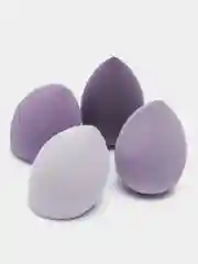 Фиолетовый набор спонжей для макияжа, 4 штуки
