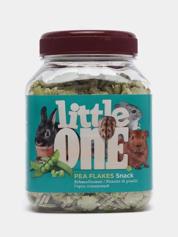 Лакомство Плющеный горох для грызунов Little One, 230 г