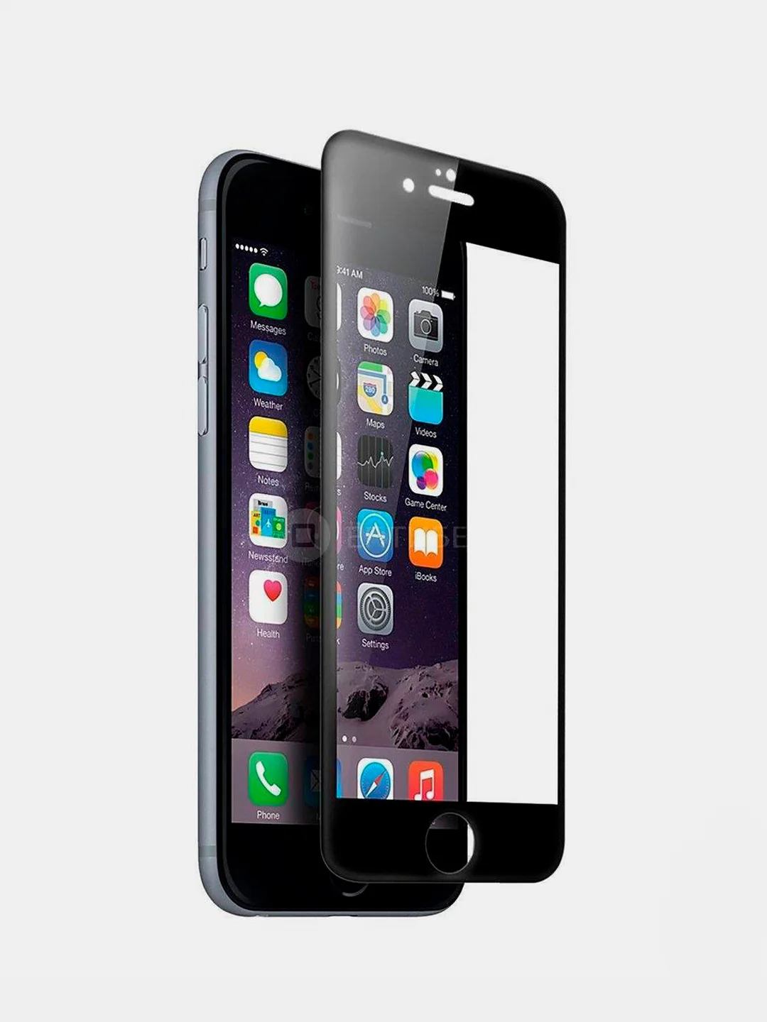Черный apple iPhone 6 Plus / 6s Plus Защитное стекло