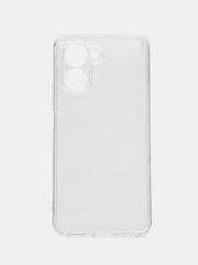 Плотный чехол для Realme C33, с защитой камеры, силикон, прозрачный