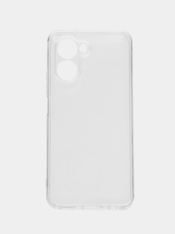 Плотный чехол для Realme C33, с защитой камеры, силикон, прозрачный