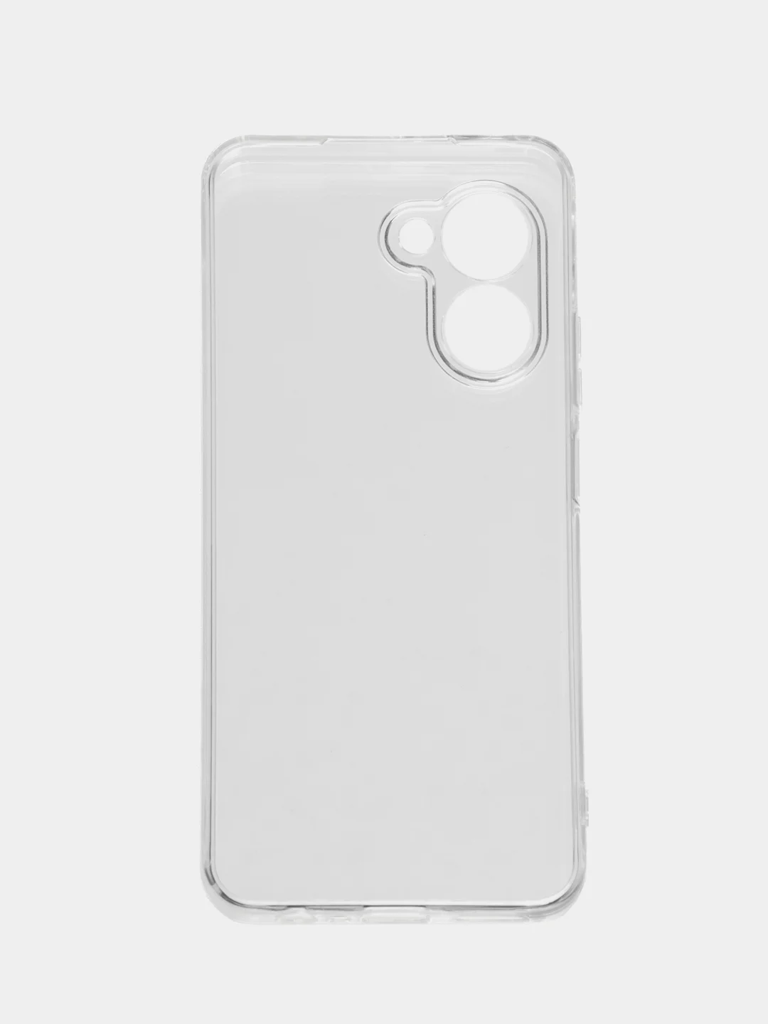 Плотный чехол для Realme C33, с защитой камеры, силикон, прозрачный