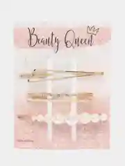 Заколки-невидимки для волос Beauty Queen, 4 штуки