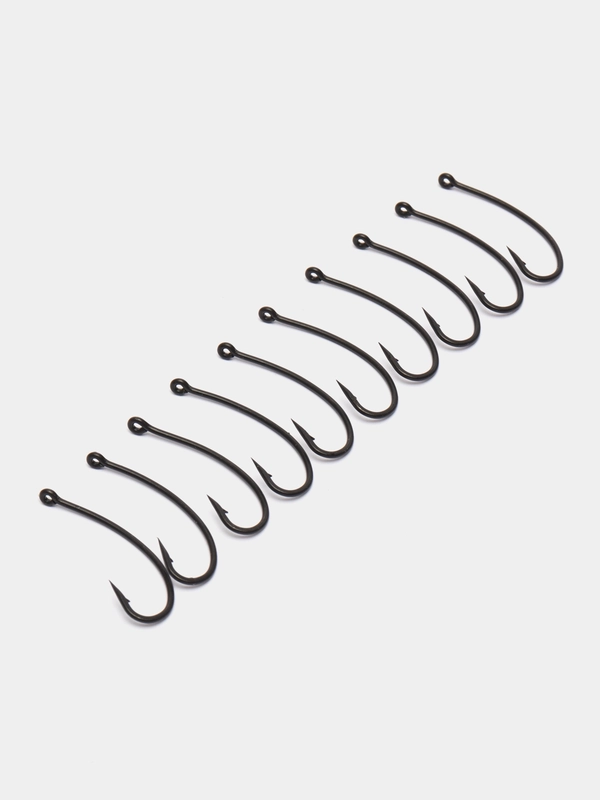 Крючок карповый Carpking Long Curve Shank (банан), 10 шт