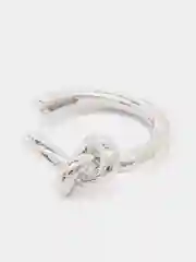 Серый металлик серьга-кафф