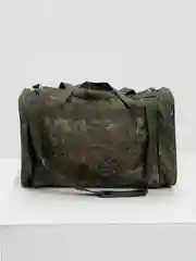 Сумка дорожная на молнии, 3 наружных кармана, длинный ремень, цвет хаки