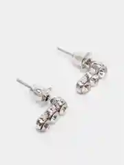 Серьги Дорожка из камней