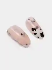 Розовый набор накладных ногтей для дизайна